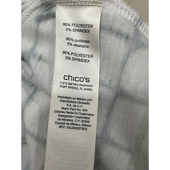 Zenergy by Chico's Short Dolman sleeve top Sparkly Studded Detail Sz 2 (U.S. 12) - Picture 6 of 9